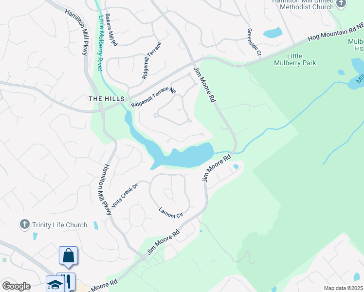 map of restaurants, bars, coffee shops, grocery stores, and more near 1608 Mulberry Lake Drive in Dacula