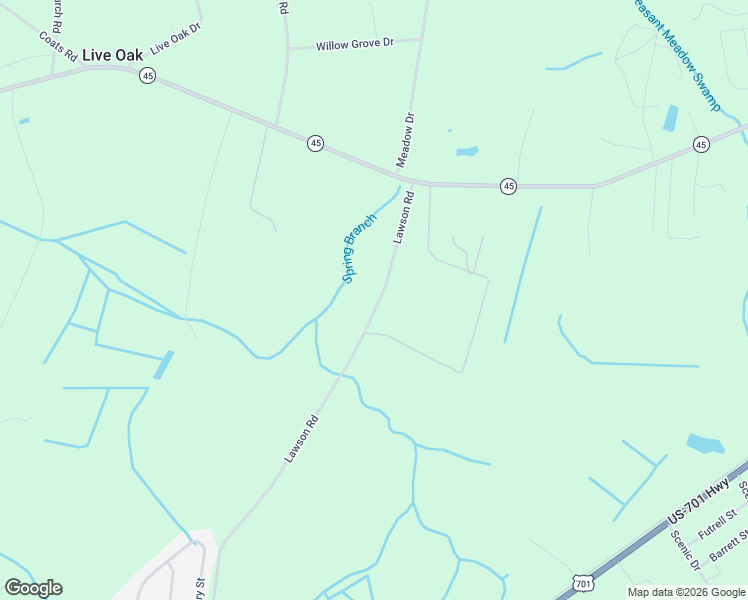 map of restaurants, bars, coffee shops, grocery stores, and more near 845 Lawson Road in Loris