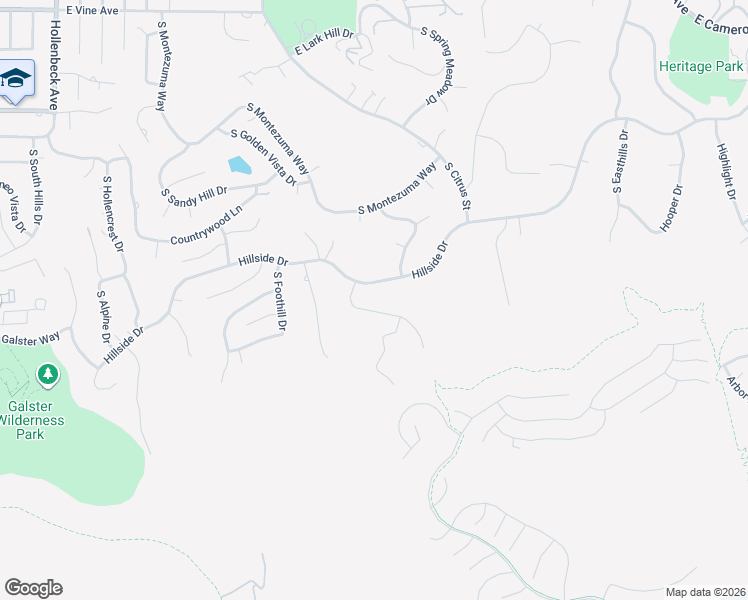 map of restaurants, bars, coffee shops, grocery stores, and more near 1220 Inspiration Point in West Covina
