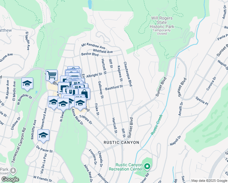 map of restaurants, bars, coffee shops, grocery stores, and more near 947 Iliff St in Los Angeles