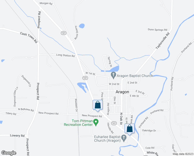 map of restaurants, bars, coffee shops, grocery stores, and more near 1 Grove Street in Aragon