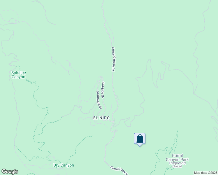 map of restaurants, bars, coffee shops, grocery stores, and more near 2727 Corral Canyon Road in Malibu