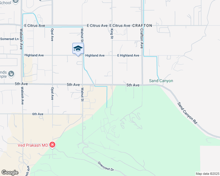 map of restaurants, bars, coffee shops, grocery stores, and more near 1980 5th Avenue in Mentone