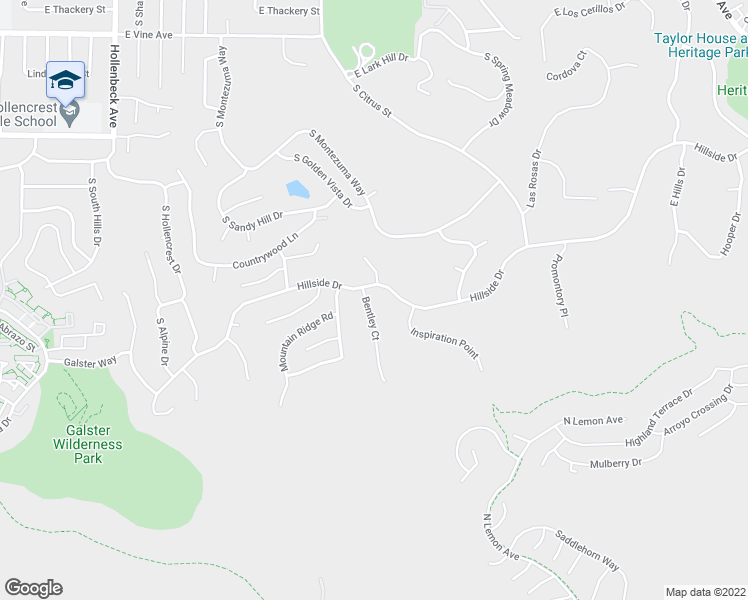map of restaurants, bars, coffee shops, grocery stores, and more near 1300 Bentley Court in West Covina