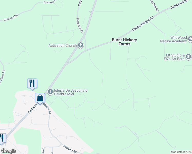 map of restaurants, bars, coffee shops, grocery stores, and more near 280 New Farm Road in Dallas