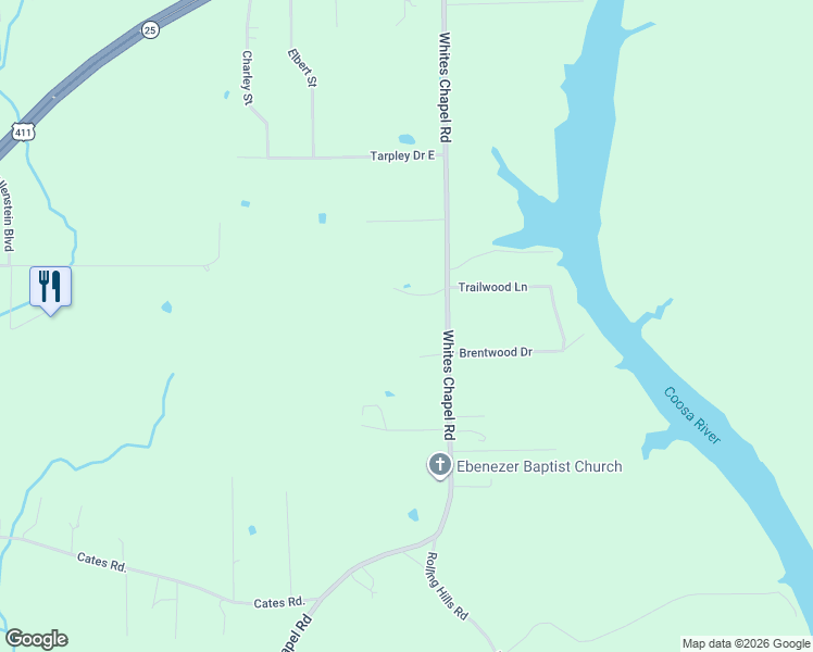 map of restaurants, bars, coffee shops, grocery stores, and more near in Gadsden