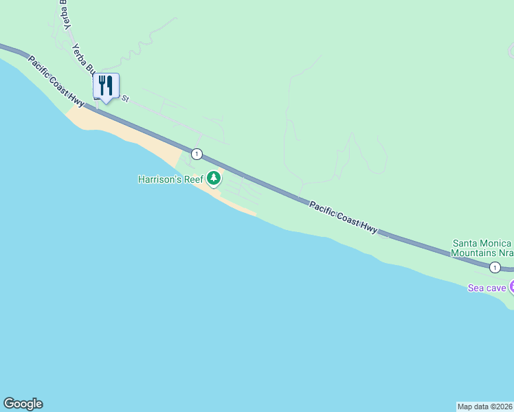 map of restaurants, bars, coffee shops, grocery stores, and more near 11948 South Beach Club Way in Malibu