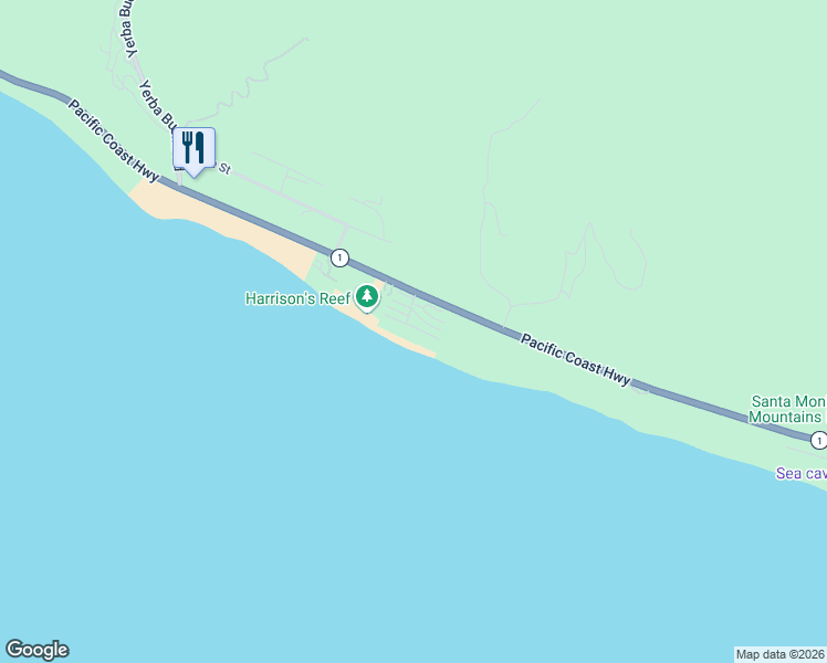 map of restaurants, bars, coffee shops, grocery stores, and more near 11892 South Beach Club Way in Malibu