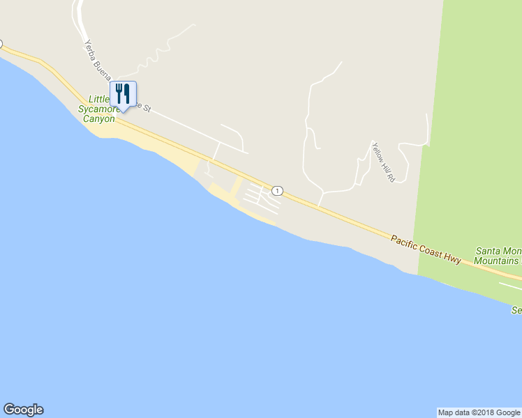 map of restaurants, bars, coffee shops, grocery stores, and more near 11892 South Beach Club Way in Malibu