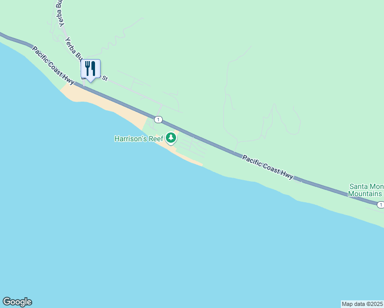 map of restaurants, bars, coffee shops, grocery stores, and more near 11892 South Beach Club Way in Malibu