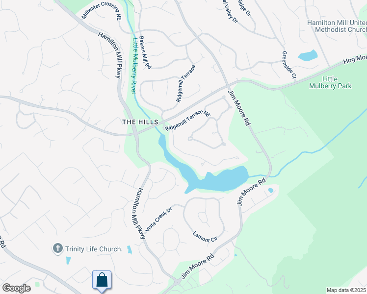 map of restaurants, bars, coffee shops, grocery stores, and more near 1701 Mulberry Lake Drive in Dacula