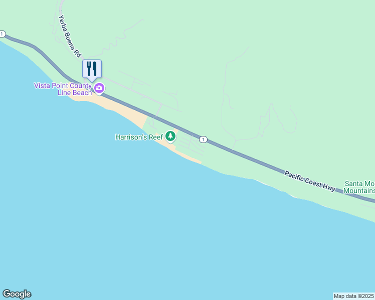 map of restaurants, bars, coffee shops, grocery stores, and more near 11874 South Beach Club Way in Malibu