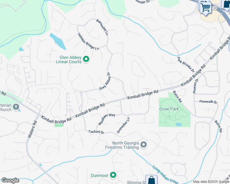 map of restaurants, bars, coffee shops, grocery stores, and more near 340 Kincardine Way in Alpharetta