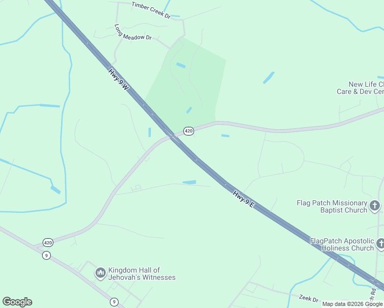 map of restaurants, bars, coffee shops, grocery stores, and more near 1925 Highway 9 Bypass East in Loris