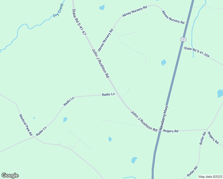 map of restaurants, bars, coffee shops, grocery stores, and more near 201 John J Rushton Road in Saluda