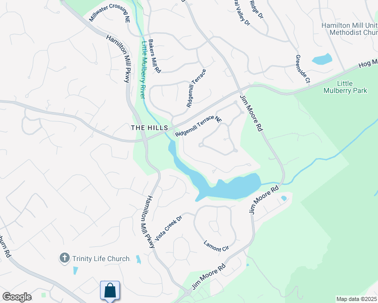 map of restaurants, bars, coffee shops, grocery stores, and more near 1721 Mulberry Lake Drive in Dacula