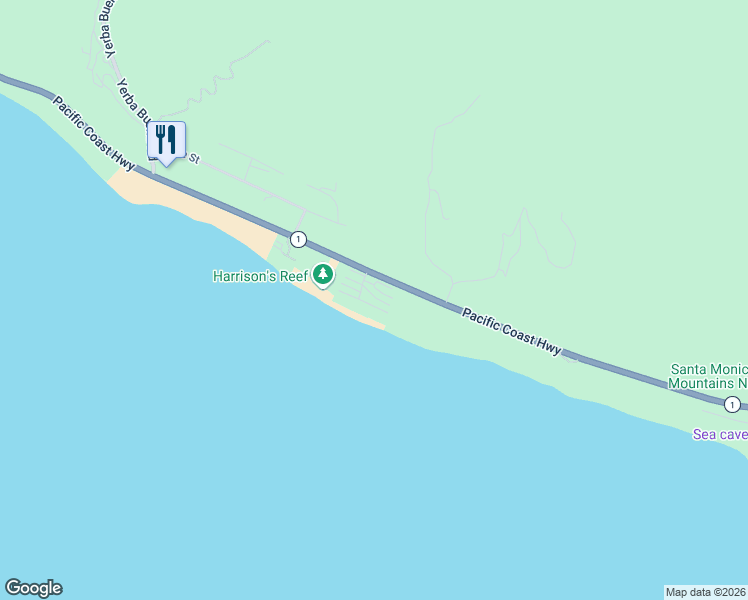 map of restaurants, bars, coffee shops, grocery stores, and more near 11918 Whitewater Lane in Malibu