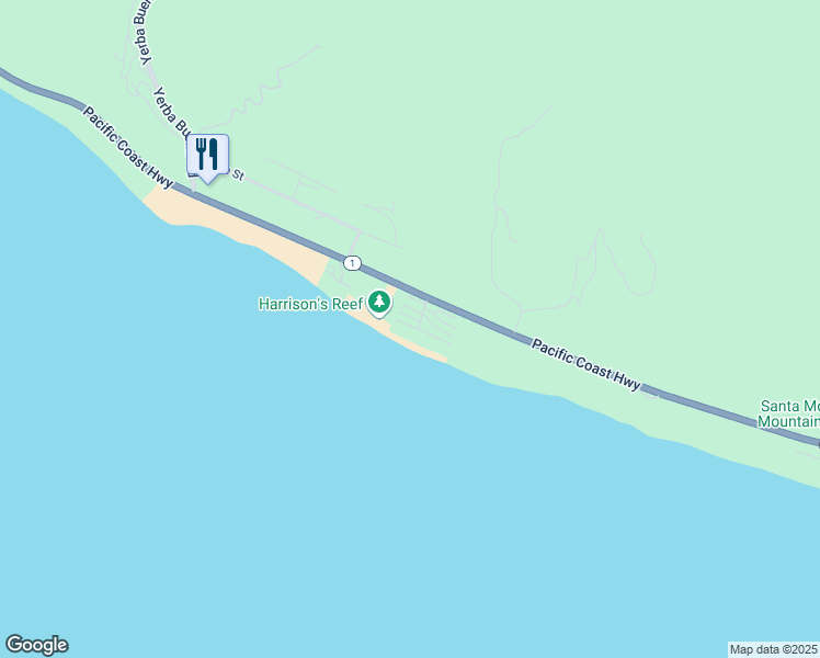 map of restaurants, bars, coffee shops, grocery stores, and more near 11870 South Beach Club Way in Malibu