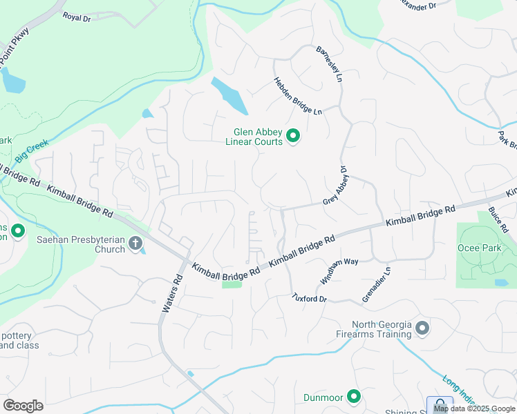 map of restaurants, bars, coffee shops, grocery stores, and more near 3605 Grey Abbey Drive in Alpharetta