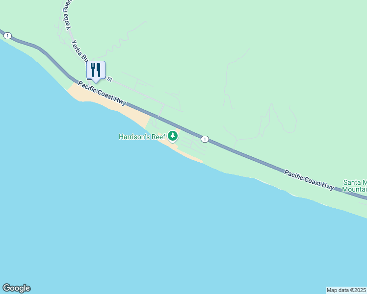 map of restaurants, bars, coffee shops, grocery stores, and more near 11844 South Beach Club Way in Malibu