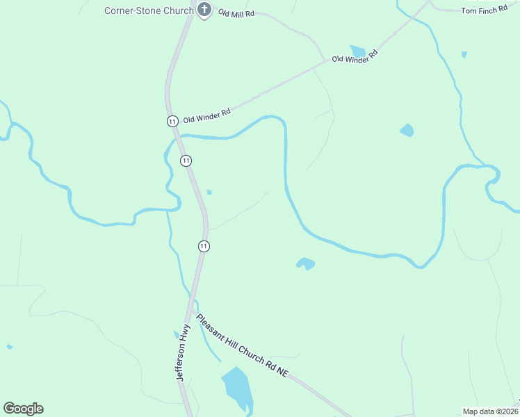 map of restaurants, bars, coffee shops, grocery stores, and more near 713 Arden Drive in Winder