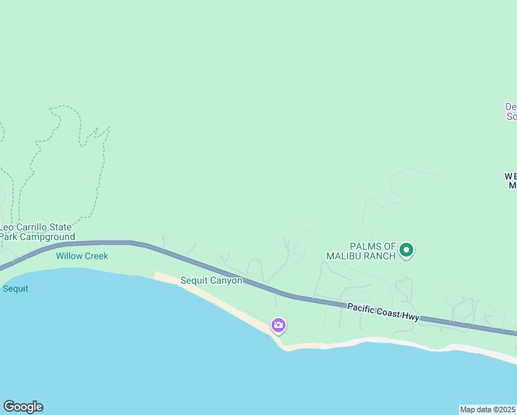 map of restaurants, bars, coffee shops, grocery stores, and more near 34155 Pacific Coast Highway in Malibu