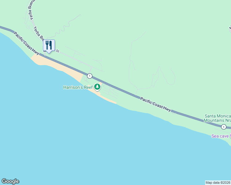 map of restaurants, bars, coffee shops, grocery stores, and more near 11956 Whitewater Lane in Malibu