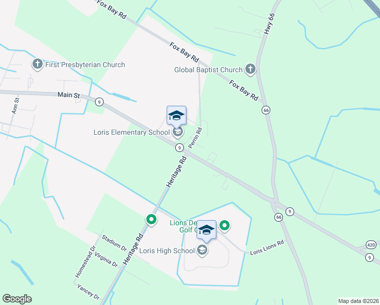 map of restaurants, bars, coffee shops, grocery stores, and more near 920 South Carolina 9 Business in Loris