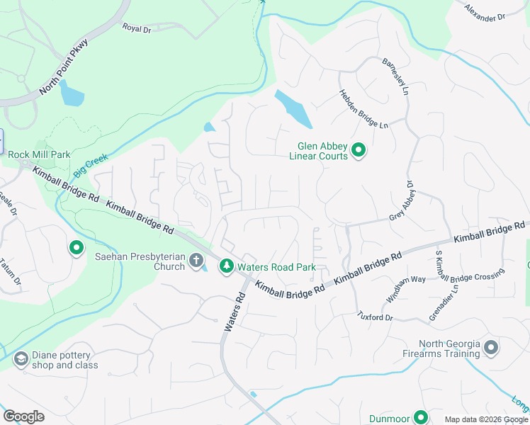 map of restaurants, bars, coffee shops, grocery stores, and more near 11095 Kimball Crest Drive in Alpharetta