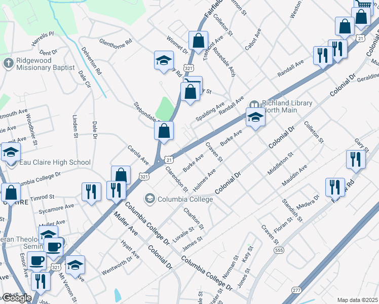 5002 North Main Street, Columbia SC Walk Score