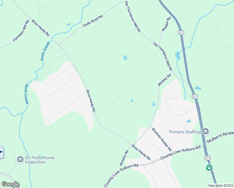 map of restaurants, bars, coffee shops, grocery stores, and more near 810 Lazy Lane in Winder