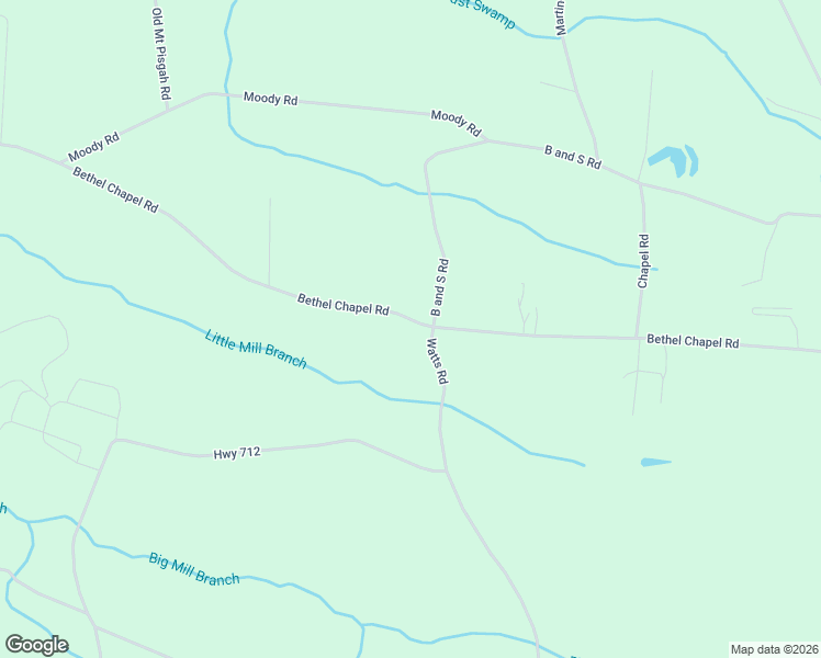 map of restaurants, bars, coffee shops, grocery stores, and more near 3637 Bethel Chapel Road in Loris