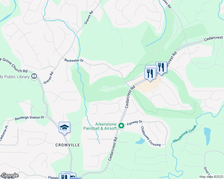map of restaurants, bars, coffee shops, grocery stores, and more near 146 Fairway Overlook Drive in Acworth