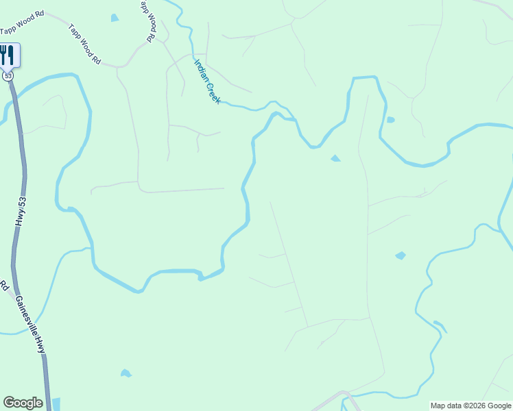 map of restaurants, bars, coffee shops, grocery stores, and more near 199 Celestial Run in Winder