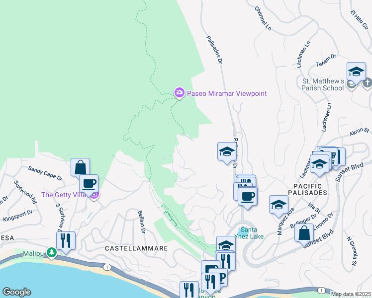 map of restaurants, bars, coffee shops, grocery stores, and more near 812 Alondra Drive in Los Angeles