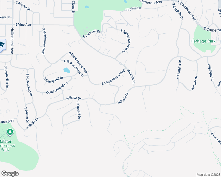 map of restaurants, bars, coffee shops, grocery stores, and more near 1505 South Fairway Knolls Road in West Covina