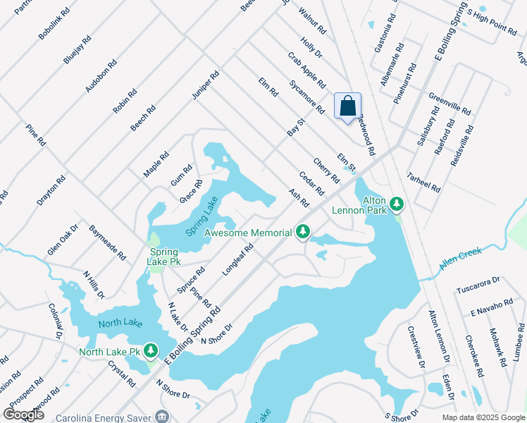 map of restaurants, bars, coffee shops, grocery stores, and more near 120 Southeast 58th Street in Oak Island