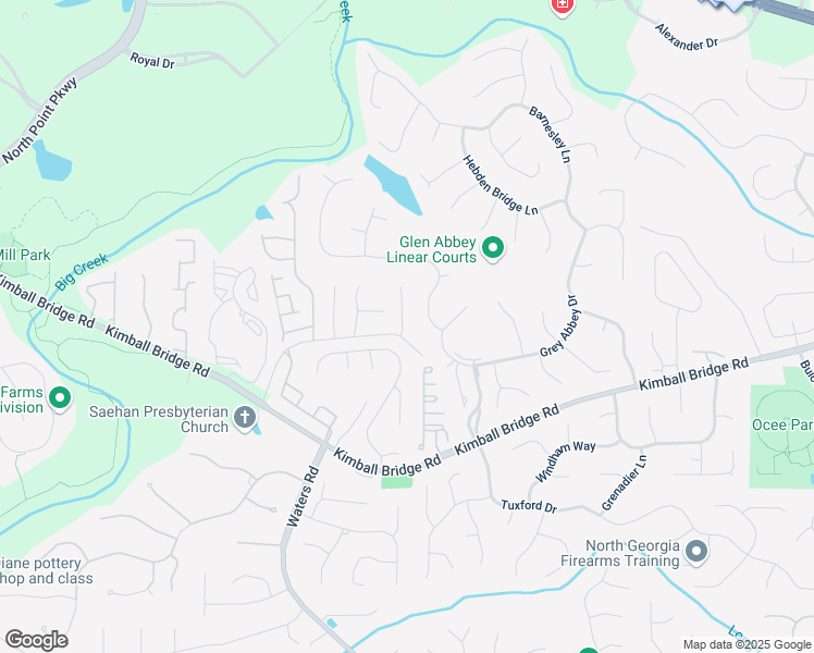 map of restaurants, bars, coffee shops, grocery stores, and more near 115 Parkside Close in Alpharetta