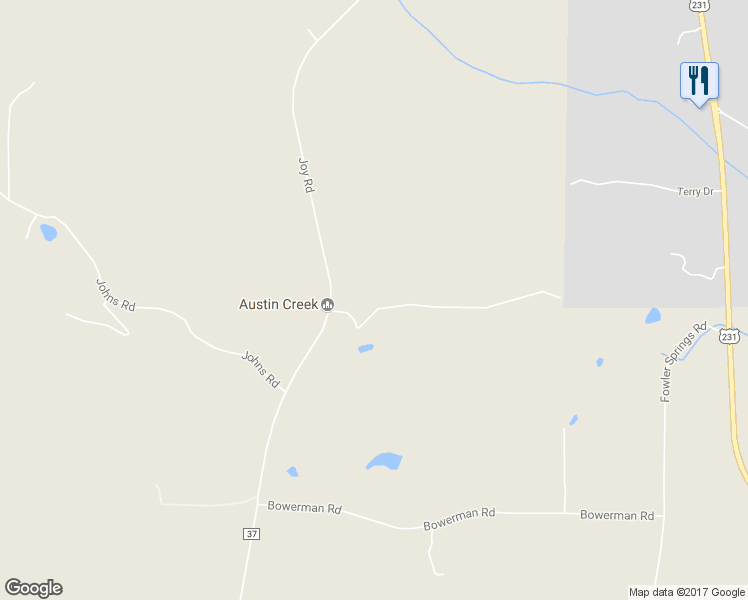 map of restaurants, bars, coffee shops, grocery stores, and more near 6936 Joy Road in Blountsville