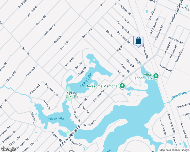 map of restaurants, bars, coffee shops, grocery stores, and more near 149 Pike Road in Southport