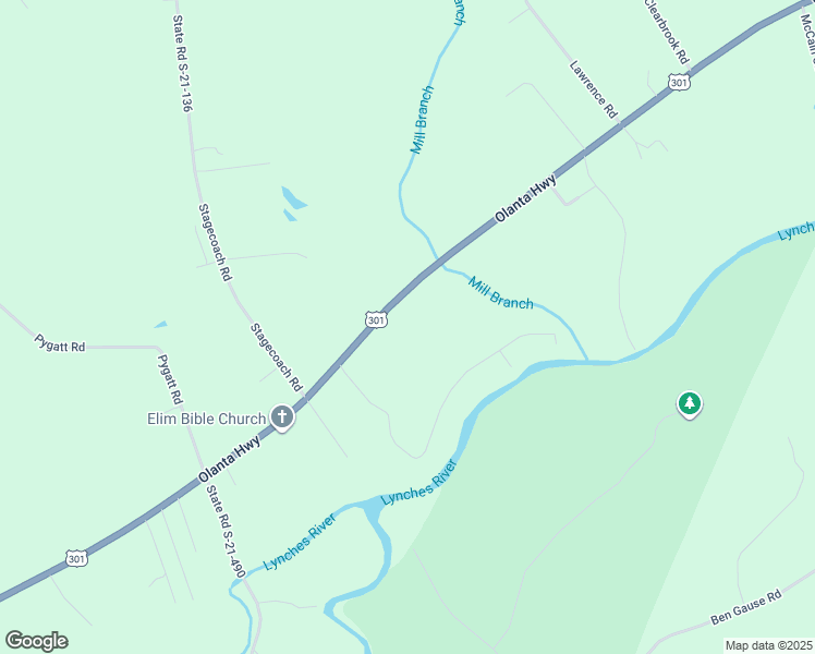 map of restaurants, bars, coffee shops, grocery stores, and more near 1126 Olanta Highway in Effingham