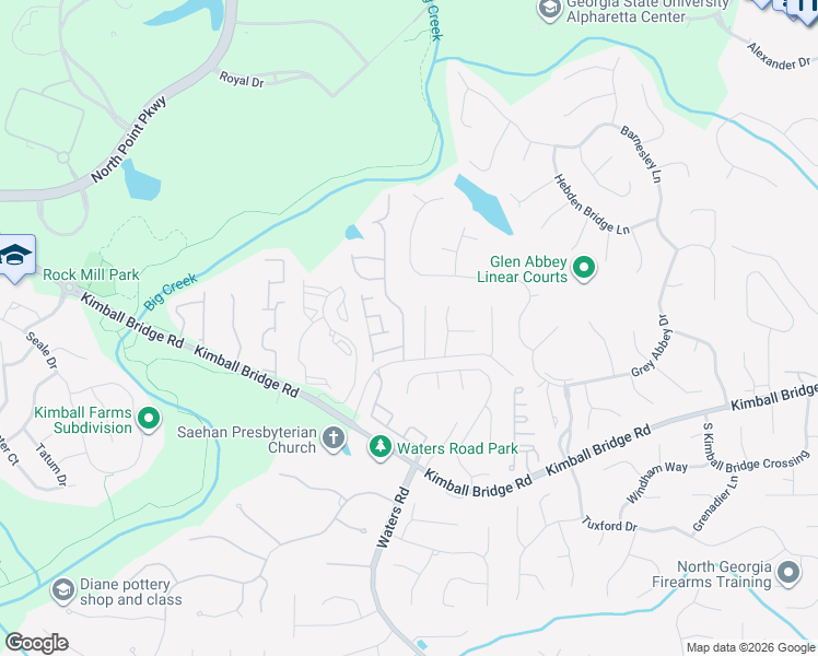 map of restaurants, bars, coffee shops, grocery stores, and more near 12015 Castleton Court in Alpharetta