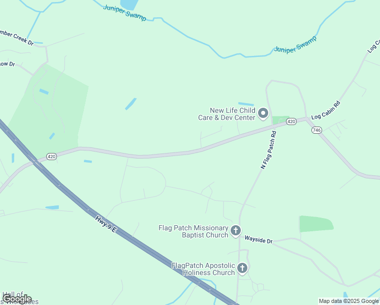 map of restaurants, bars, coffee shops, grocery stores, and more near 997 Log Cabin Road in Loris