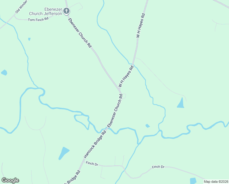 map of restaurants, bars, coffee shops, grocery stores, and more near 2188 Ebenezer Church Road in Winder