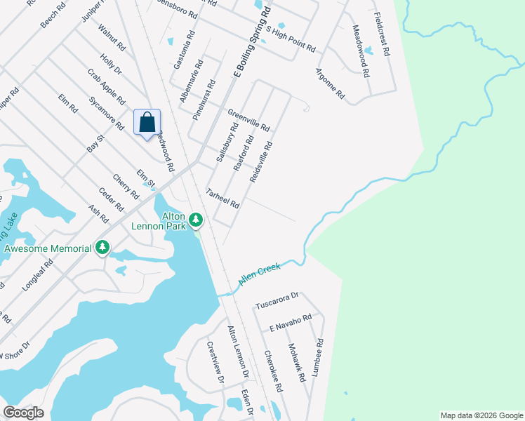 map of restaurants, bars, coffee shops, grocery stores, and more near 1620 Reidsville Road in Southport
