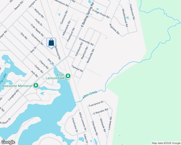 map of restaurants, bars, coffee shops, grocery stores, and more near 1620 Reidsville Road in Southport