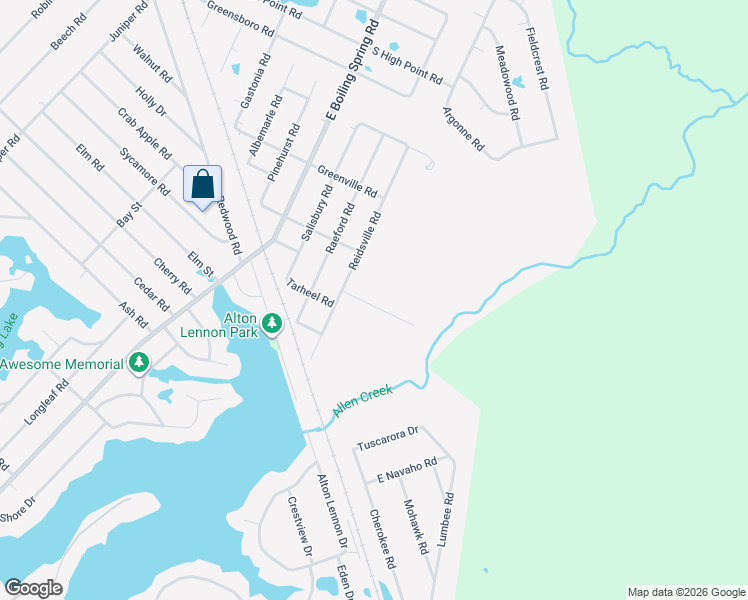 map of restaurants, bars, coffee shops, grocery stores, and more near 1760 Reidsville Road in Southport