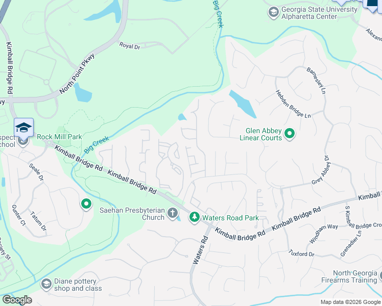 map of restaurants, bars, coffee shops, grocery stores, and more near 11065 Wittenridge Drive in Alpharetta