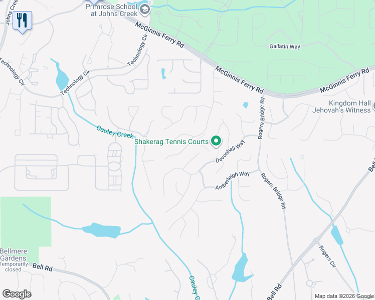 map of restaurants, bars, coffee shops, grocery stores, and more near 340 Wentworth Downs Ct in Duluth