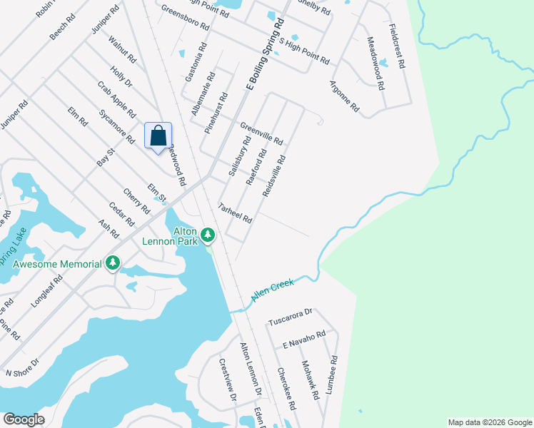 map of restaurants, bars, coffee shops, grocery stores, and more near 1760 Reidsville Road in Southport